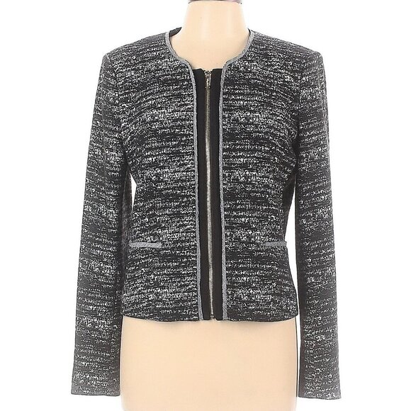 Calvin Klein Gray‎ Jacket Blazer Size 12 - Picture 1 of 2